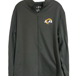 Men’s NFL LA Rams Full Zip Track Jacket Sz-Large